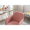 Sapphtopaz Modern Office Chair with Wheels, Adjustable Swivel Desk Chair with Upholstered and Metal Legs, Vanity Chair for Living Room, Office - 2 of 4