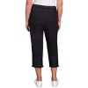 Alfred Dunner Womens Denim Fringe Capri Pant - 2 of 4