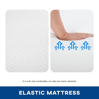 Twin 6-Inch White Gel Memory Foam Eurotop Mattress