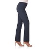 Rekucci Women's Ease into Comfort Straight-Leg Pants with Tummy Control - 2 of 4