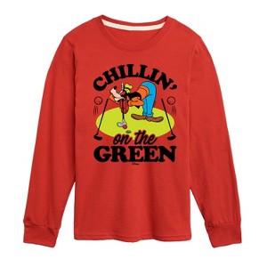 Boys' - Disney - Chillin On The Green Long Sleeve Graphic T-Shirt - 1 of 4