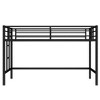 TIRAMISUBEST Twin Size Metal Loft Bed, Metal Frame Loft Bed with Easy Climbing Ladder and Guardrails for Kids - 4 of 4