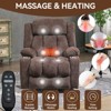 CAVINAS Power Lift Recliner Chair, Heated Lumbar Massage with 3 Vibration Modes, USB Charging Ports & Stainless Steel Cup Holders - 4 of 4