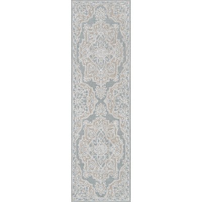 2'3"x8' Runner Valencia Rug Light Blue - Momeni