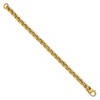 Chisel Stainless Steel Polished Yellow IP-plated 8mm 9" Round Box Chain Bracelet - 2 of 4