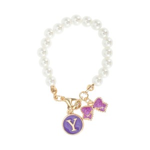 Unique Bargains Pearl Chain Bow Water Cup Pendant 1 Pc - 1 of 4