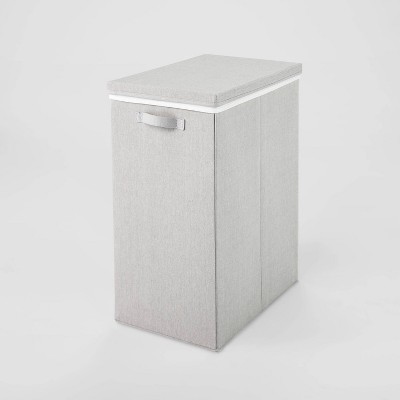 Mdesign Bamboo Laundry Hamper, Portable/collapsible Fabric Bag : Target