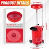 Waste Oil Drain, Oil Drain Tank - 20 Gallon Portable Air Operated with Adjustable Funnel Height, Pressure Valve & Wheels for Garage/Workshop - 2 of 4