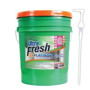 Ultra Fresh 3X Platinum Liquid Laundry Detergent with Fabric Softener, Green - Deep Cleaning Power and Fresh Scent for Washing Clothes - 1 of 4