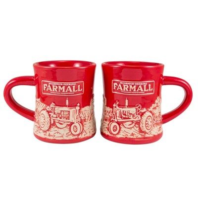 McCormick Farmall F-20 Raised-Relief Red Mug