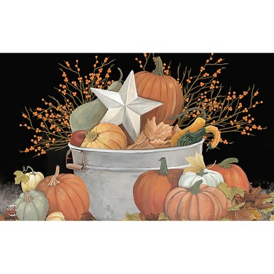 Briarwood Lane Fall Doormat 30x18 Indoor Outdoor Fall Bushel Primitive For Fall Doormat