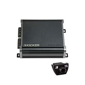 KICKER CXA400.1 400 Watt Mono Class D Car Amplifier Amp Bundled with Compatible Bass Knob CXARC - 1 of 4