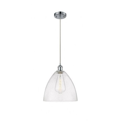 Bristol Glass - 1 Light Mini Pendant In Industrial Style-14.75 Inches Tall and 12 Inches Wide