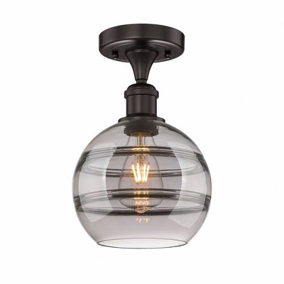 Rochester - 1 Light Semi-Flush Mount In Industrial Style-10 Inches Tall and 8 Inches Wide