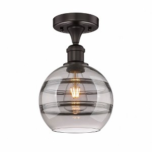 Rochester - 1 Light Semi-Flush Mount In Industrial Style-10 Inches Tall and 8 Inches Wide - 1 of 1