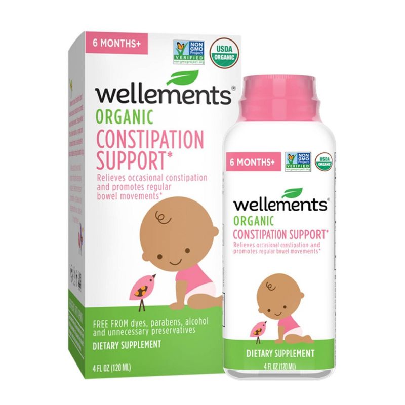 Wellements Organic Constipation Support - 4 fl oz, 1 of 7