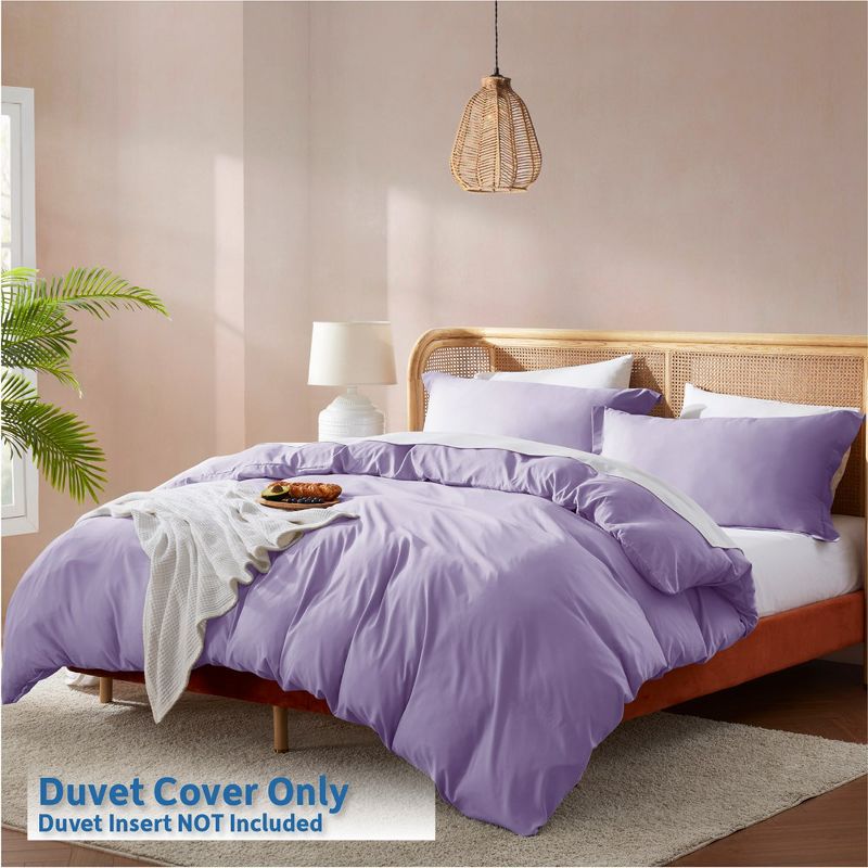 Nestl Soft Double Brushed Microfiber Duvet Cover Set with Button Closure, 3 of 11