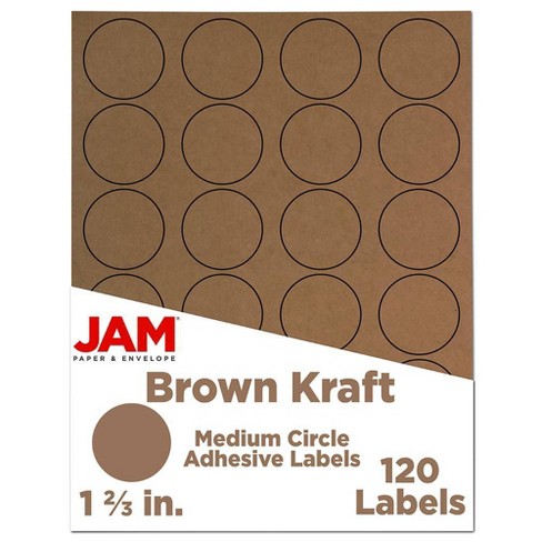 JAM Paper Circle Label Sticker Seals 1 23 Red Pack Of 120 - Office