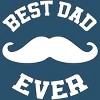 Men's Design By Humans Best Dad Ever Mustache By sukhendu12 Tank Top - 2 of 2