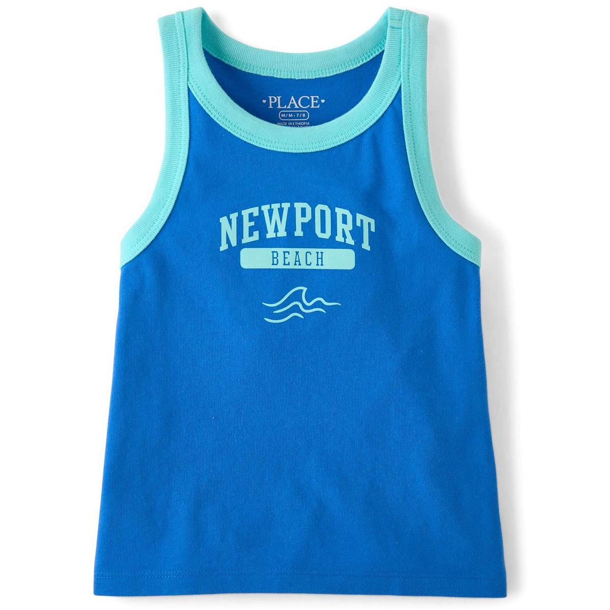 The Children's Place Girls Sleeveless Colorblock Graphic Tank Top
