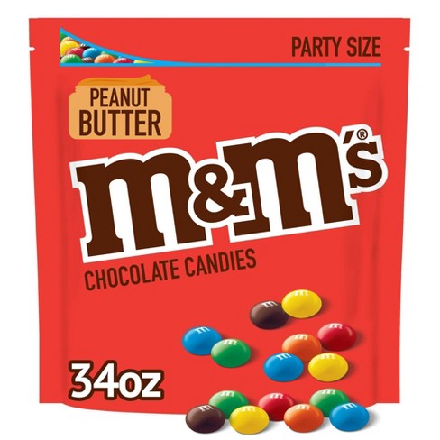  M&M'S Milk Chocolate Candy, Party Size, 38 oz Bag (Pack of 2) :  Books