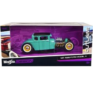 1929 Ford Model A Green with Matt Black Top "Outlaws" Series 1/24 Diecast Model Car by Maisto - 1 of 3