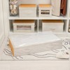 WeThinkStorage 60L Folding Fabric Underbed Storage with Lid and Handle Ivory Natural Bamboo - 2 of 4