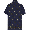 LA LEELA Men's Hawaiian Shirts Solid Beach Shirts Casual Short Sleeve Button Down Collared Shirt Men - 2 of 4