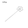 Unique Bargains Reusable Drink Appetizer Stainless Steel Star Head Cocktail Picks 5.12" 9 Pcs - 3 of 4