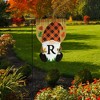 Briarwood Lane Fall Garden Flag 12x18 For Outdoor Fall Gnome Burlap Monogram Letter R For Fall Garden Flag Flags For Outside - 4 of 4