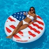 Swimline 60” Patriotic Stars, Stripes and Peace Sign Swimming Pool Island - Red/White - 4 of 4
