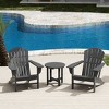 WestinTrends Dylan HDPE Outdoor Patio Adirondack Conversation Set (3-Piece) - 2 of 4