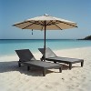 Summit Adventure Set of 2 Black Patio Lounge Chairs - 5-Position Adjustable, Waterproof & Lightweight for Pool/Lawn - 2 of 4