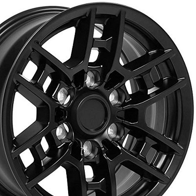OE Wheels TY17 16 Inch Rim Fits 4Runner TRD Style 6x139.7 16x7 Satin Black - Hollander 75258 (1)