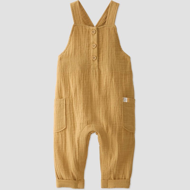 Little Planet by Carter's Organic Baby Ochre Gauze Jumpsuit - Yellow, 1 of 5
