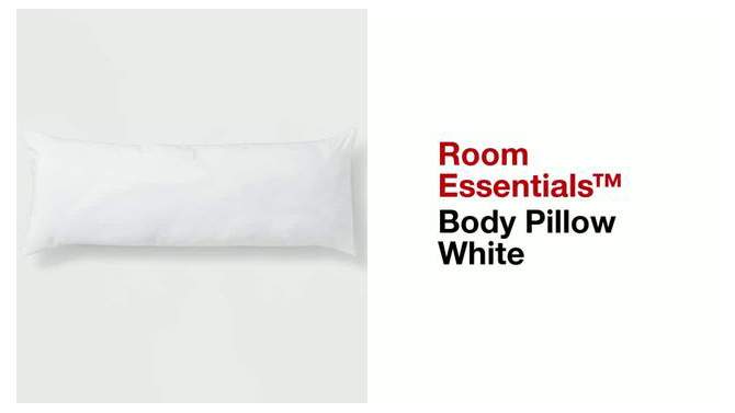 Body Pillow White - Room Essentials&#8482;, 2 of 6, play video