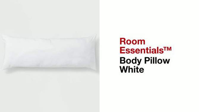 Body Pillow White - Room Essentials&#8482;, 2 of 6, play video