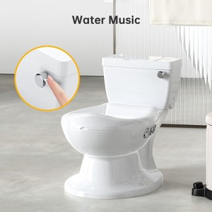 Potty Training Toilet for Baby, Realistic Potty Training Toilet with Soft Seat,Realistic Flushing Sound,Removable Pot,Storage Tank,Toilet Paper Holder - 1 of 4