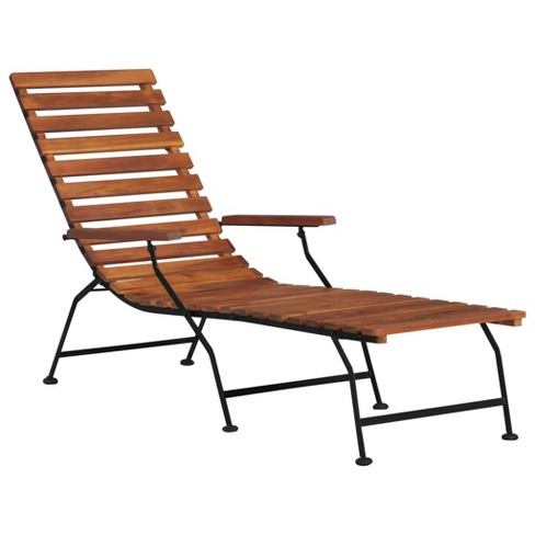 vidaXL Patio Deck Chair Solid Wood Acacia - image 1 of 4