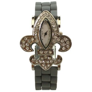 Olivia Pratt Rhinestones Silicone Women Watch - 1 of 4
