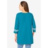 Woman Within Plus Size Embroidered Knit Tunic - 3 of 4