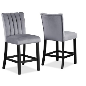Sapphtopaz Dining Chairs Set of 2 Upholstered Armless Chair with Sturdy Base and Backrest Chairs for Kitchen, Dining Room, Living Room - 1 of 4