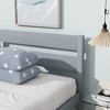 TIRAMISUBEST Twin Size Platform Bed with Headboard and Footboard,Rubber Wood Bed Frame with Slats Support for Bedroom - 4 of 4