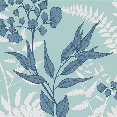 Fiore Sky Blue Tropical Paste The Wall Wallpaper : Target