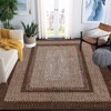 Washable Area Rug, Vintage Accent Rug, Braided Print Carpet, Low Pile Non-Shedding Kitchen Rugs with Non Slip Backing, Foldable Rug - 2 of 4