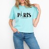 Simply Sage Market Paris France Eiffel Tower Boxy Crop Top - 2 of 4