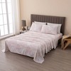 100% Turkish Cotton Classic Printed Flannel Sheet Set - Isla Jade - 2 of 4