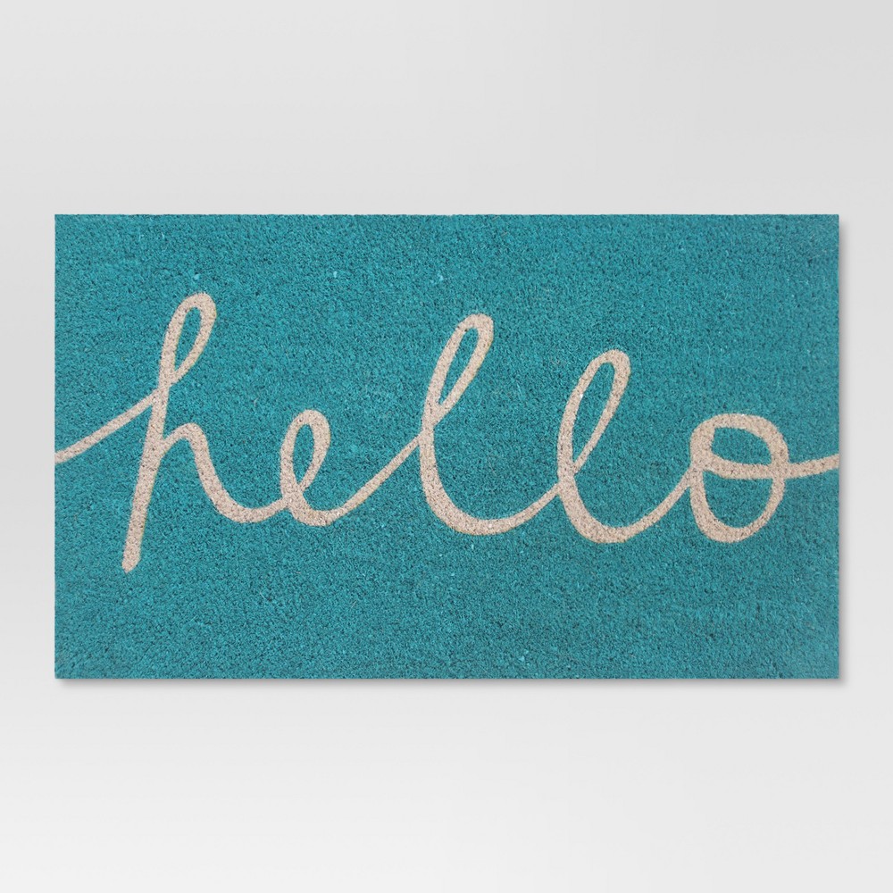 Blue Hello Cursive Doormat 1'6x2'6 - Room Essentials was $12.99 now $10.39 (20.0% off)