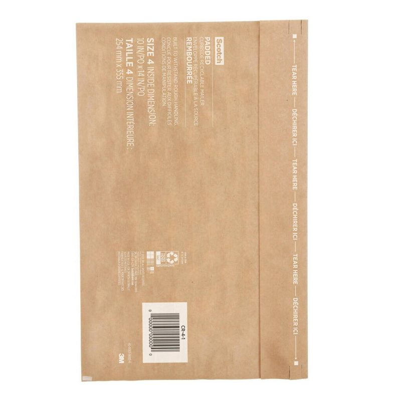Scotch Curbside Recyclable Mailer Size 4 Brown, 1 of 17