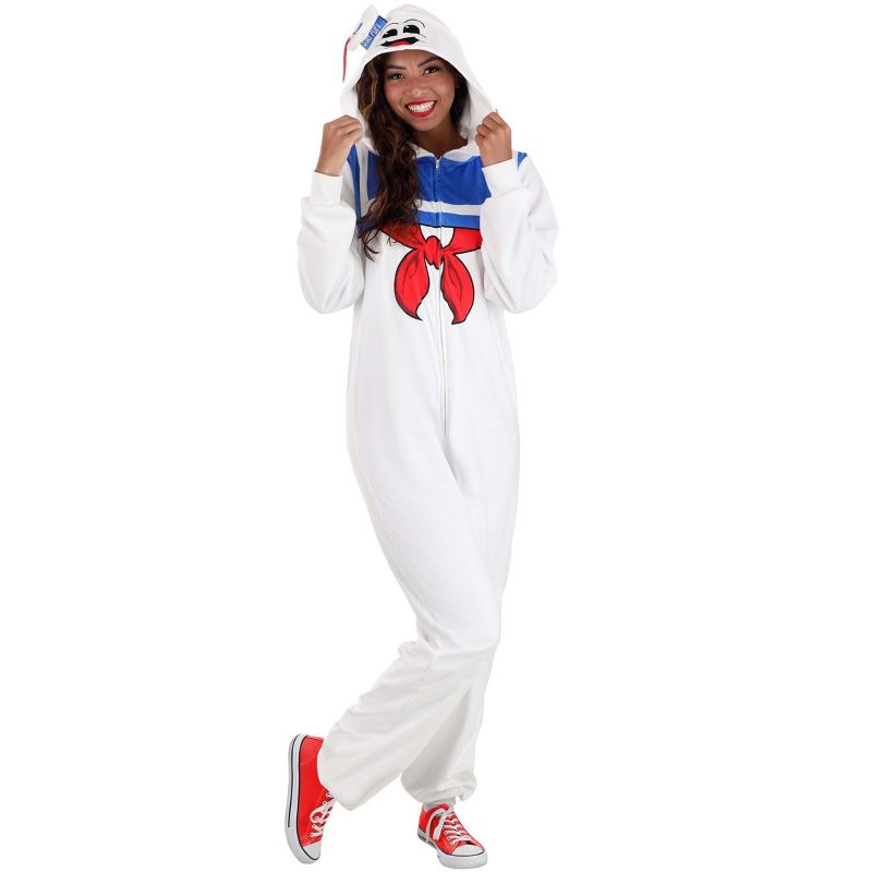HalloweenCostumes.com Ghostbusters Adult Stay Puft Marshmallow Jumpsuit., 1 of 7